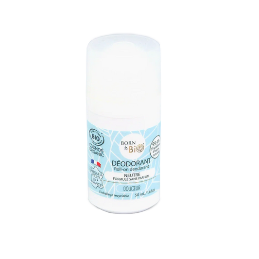 Déodorant Roll-on Neutre Bio 50ml – Sans Parfum, Douceur | Born to Bio Born to Bio