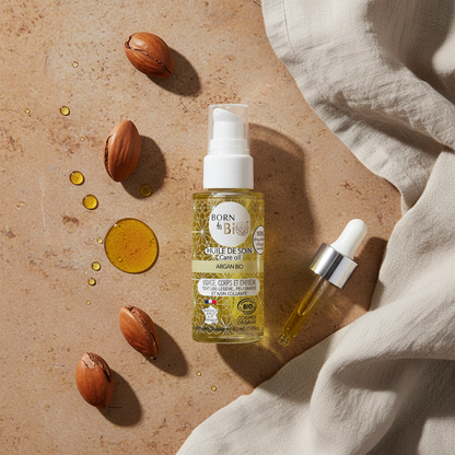 Huile Argan Bio - Flat lay