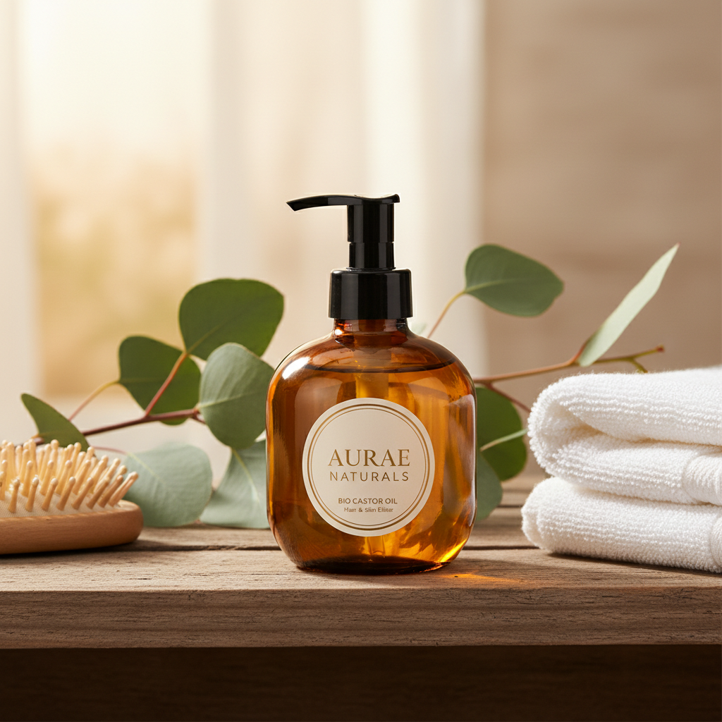 Huile Ricin Bio - Lifestyle salle de bain