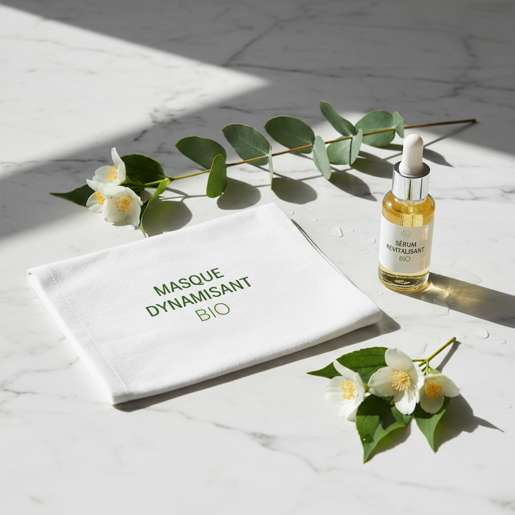 Masque Dynamisant Bio - Marbre et fleurs