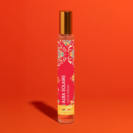 Alba Solaire – Eau de Parfum Bio 30ml – Floral Poudré & Ambré | Born to Bio Born to Bio